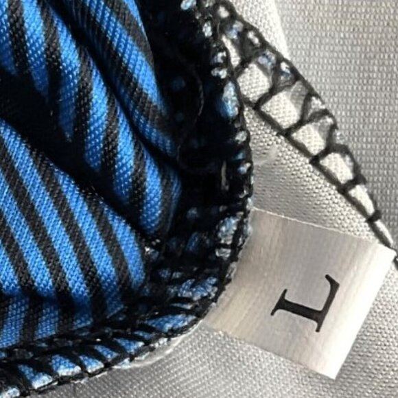 BLUE PLAID COLORBLOCK ELBOW PATCH CARDIGAN GUC - Picture 10 of 11